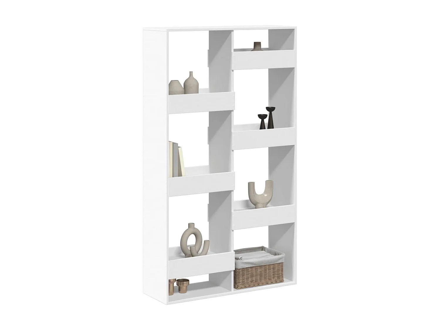 Bibliothèque / Cloison de séparation blanc 100x33x175 cm bois d'ingénierie