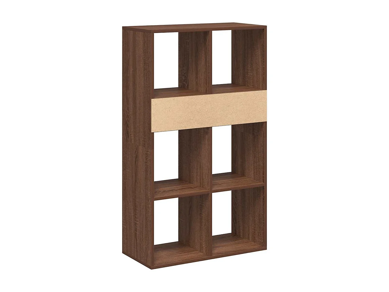 Bibliothèque chêne marron 66x31x112 cm bois d'ingénierie