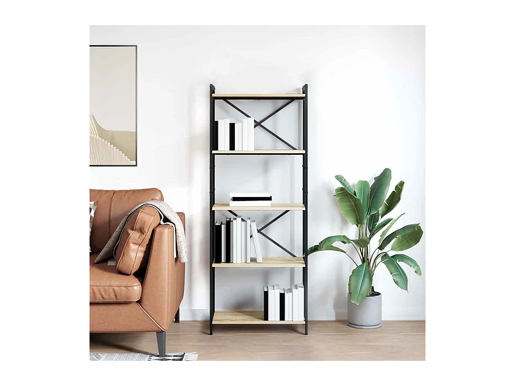 Bibliothèque Chêne sonoma 60 x 30 x 153 cm Bois d'ingénierie