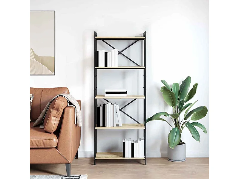 Bibliothèque Chêne sonoma 60 x 30 x 153 cm Bois d'ingénierie