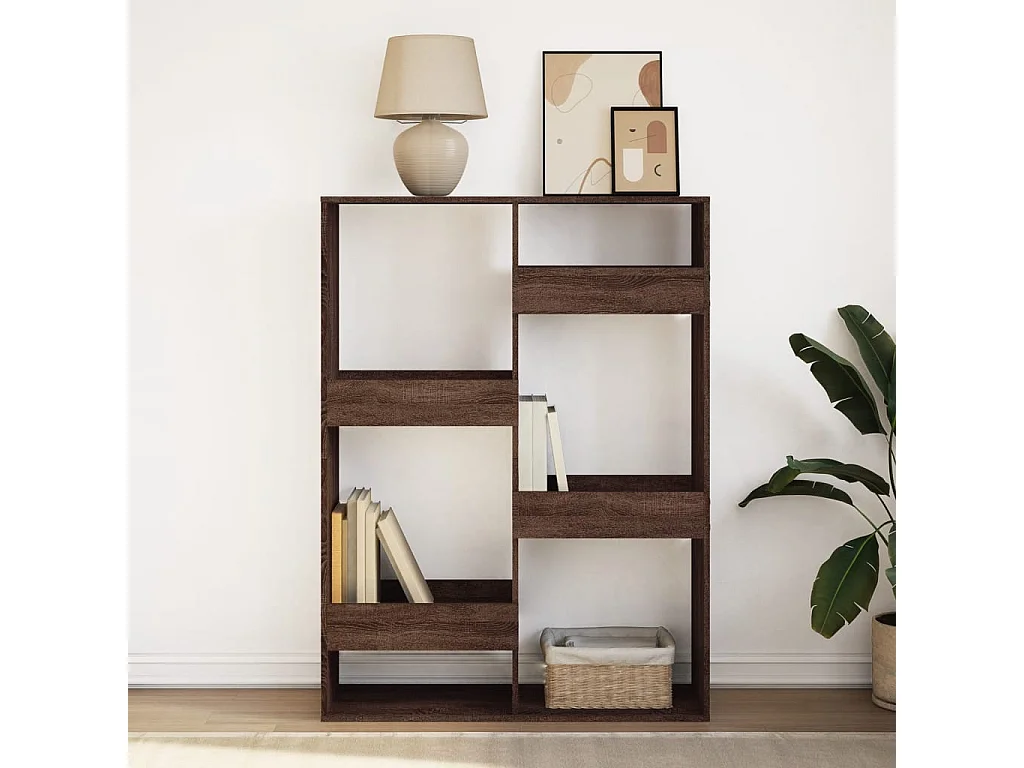 Bibliothèque chêne marron 100x33x135 cm bois d'ingénierie