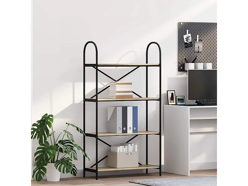 Estante de libros Roble Sonoma 80 x 30 x 146 cm