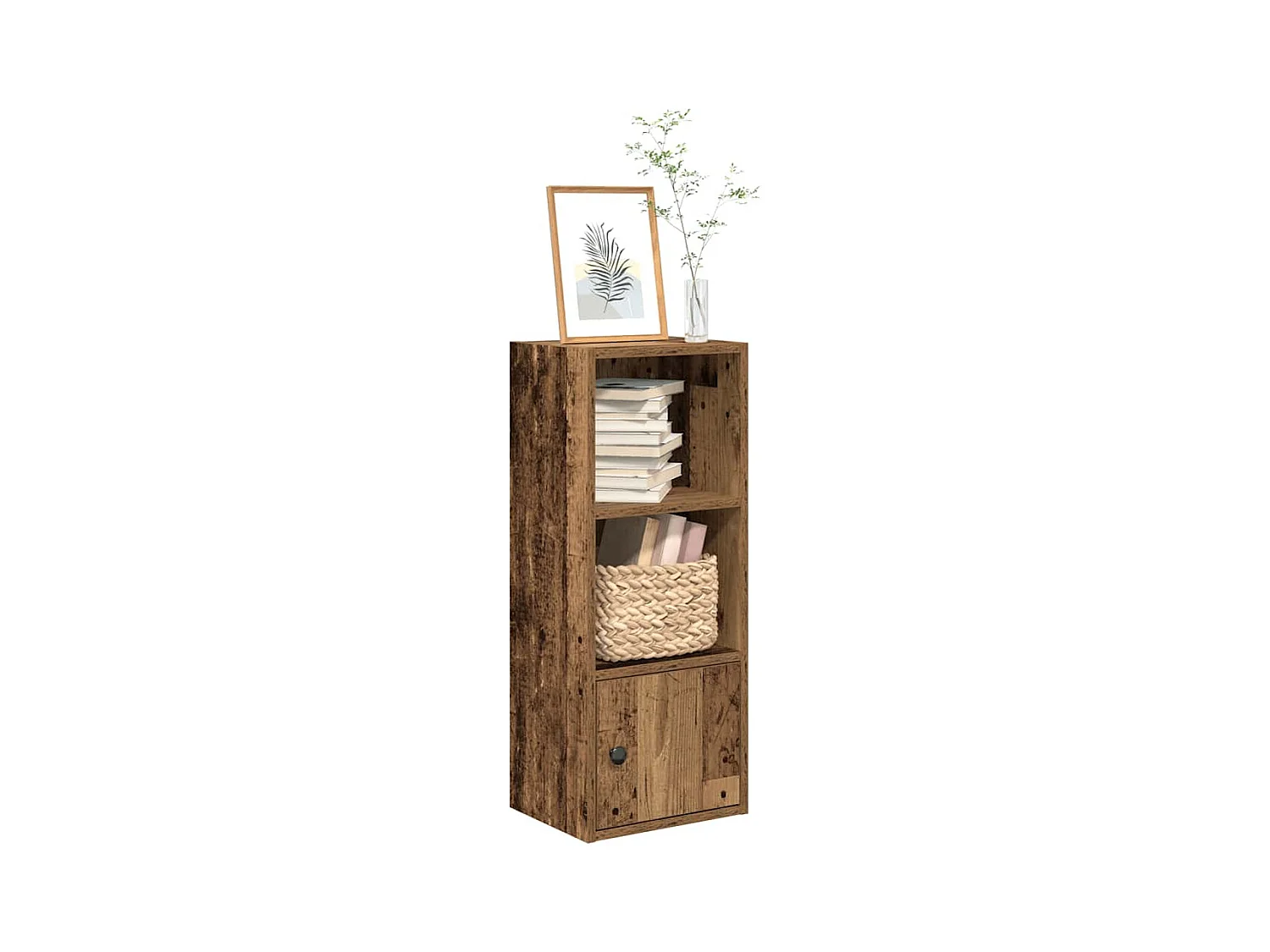 Bibliothèque vieux bois 31x24x77 cm bois d'ingénierie