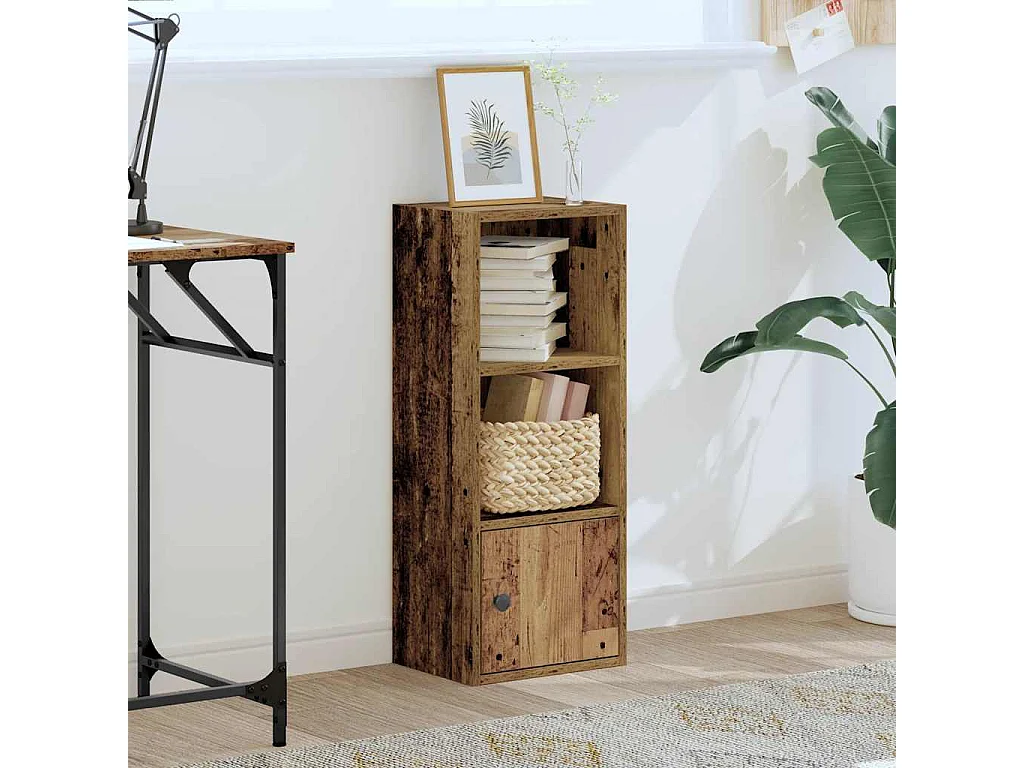 Bibliothèque vieux bois 31x24x77 cm bois d'ingénierie