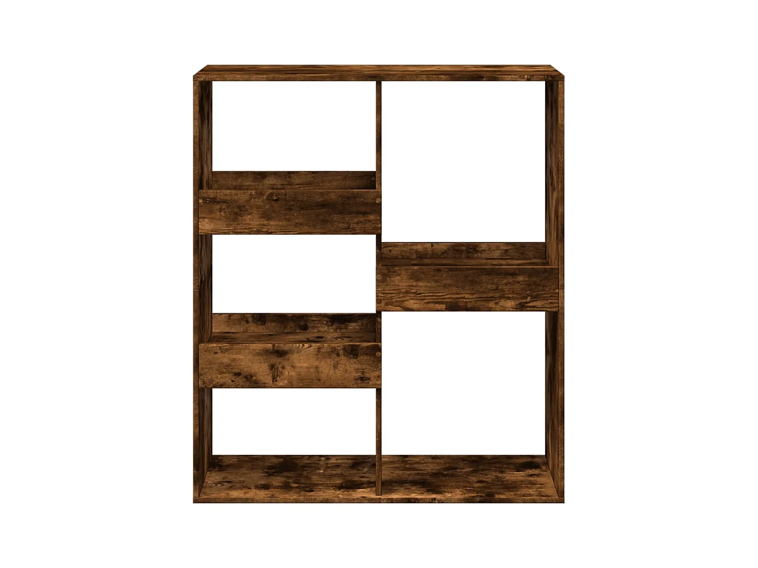 Bibliothèque/Séparateur de pièce chêne fumé 100x33x115 cm