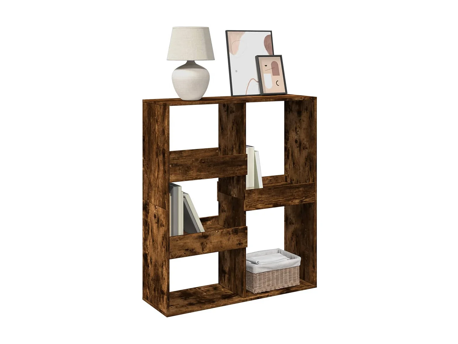 Estante/divisória 100x33x115 cm cor carvalho fumado