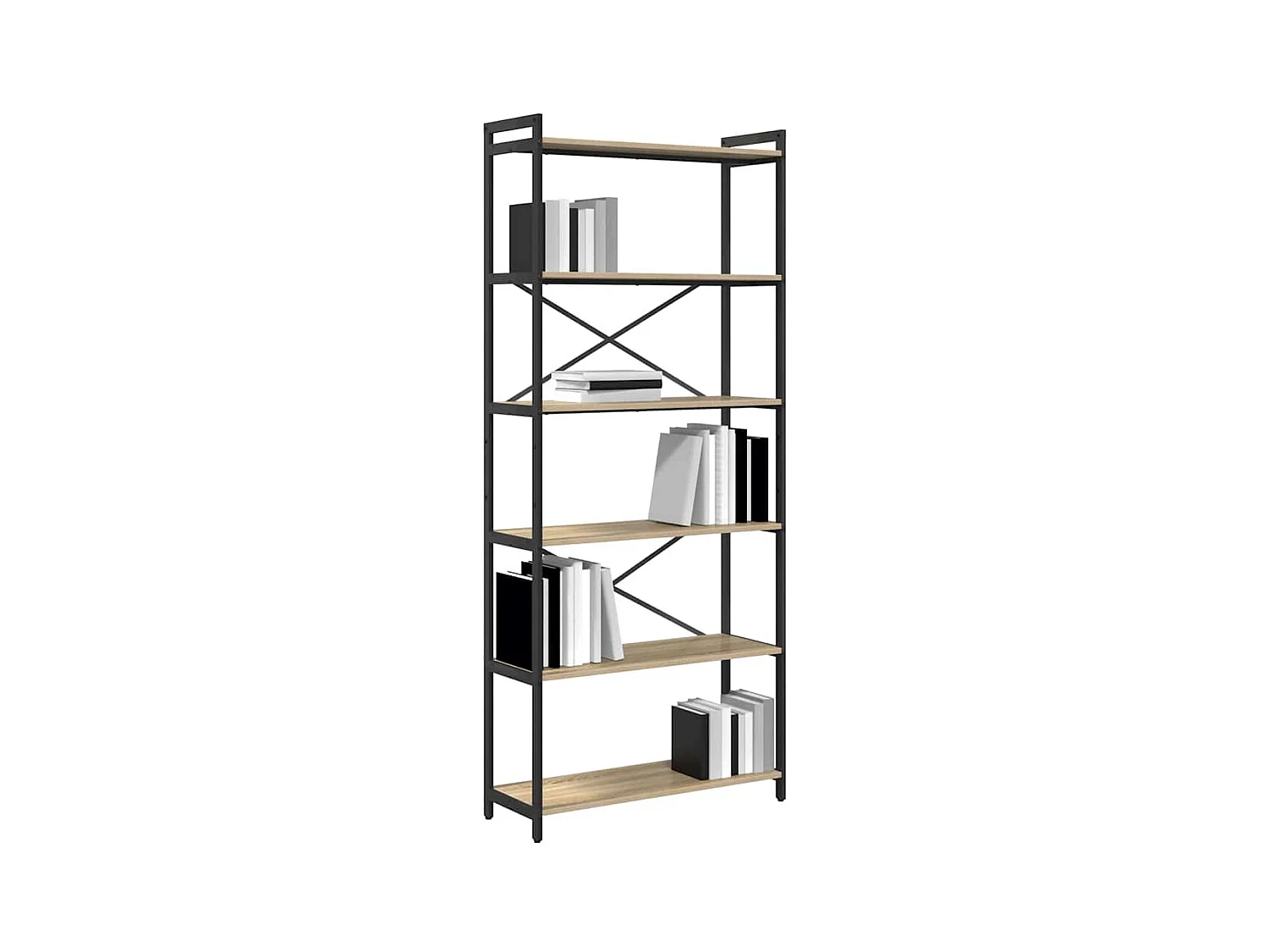 Bibliothèque Chêne sonoma 80 x 30 x 188 cm Bois d'ingénierie