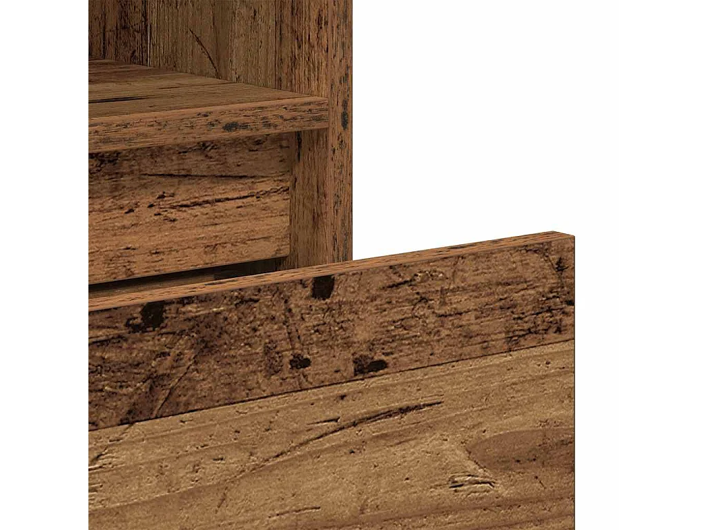 Bibliothèque vieux bois 36x30x171 cm bois d'ingénierie