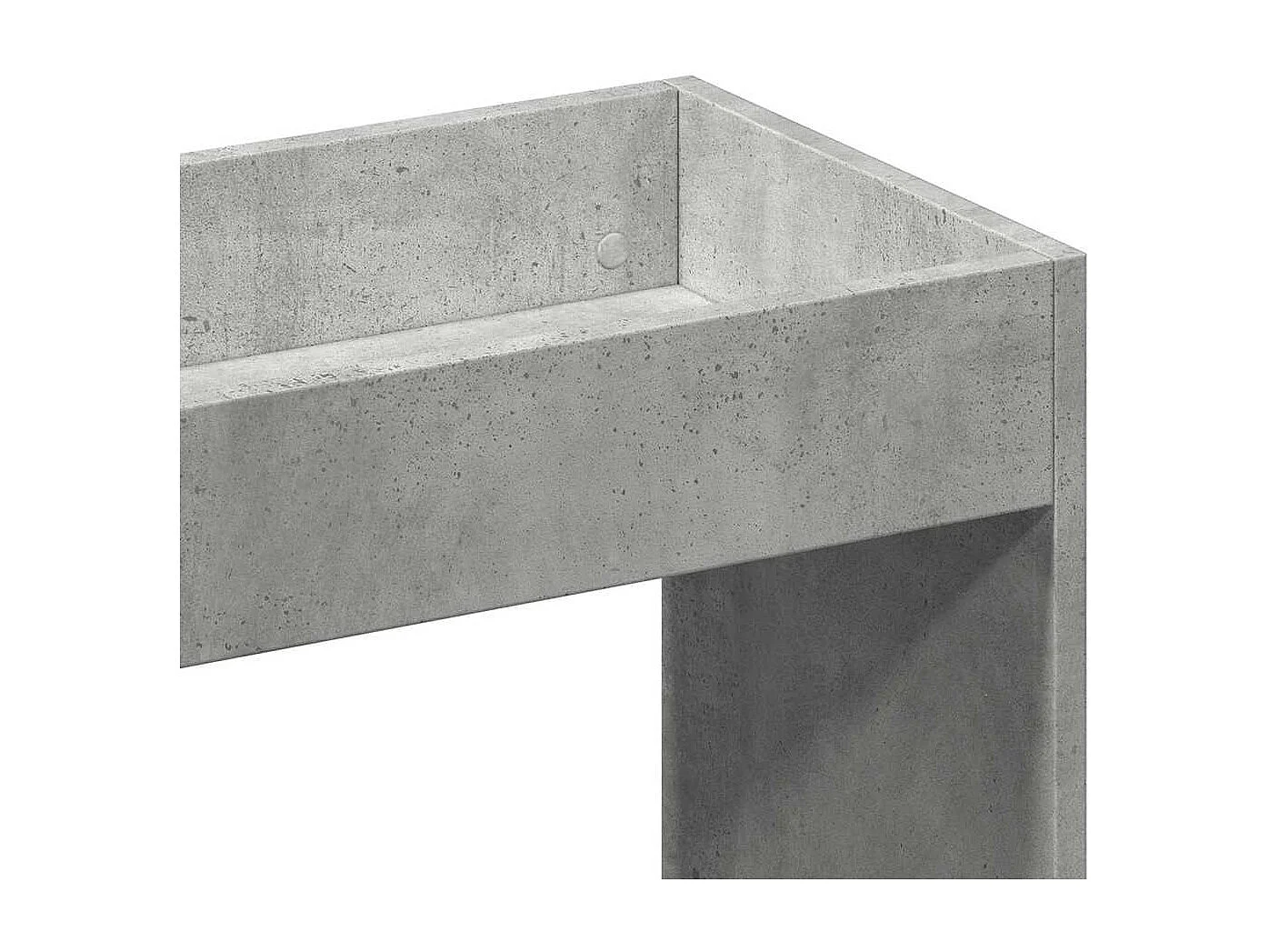 Bibliothèque gris béton 92x33x140 cm bois d'ingénierie
