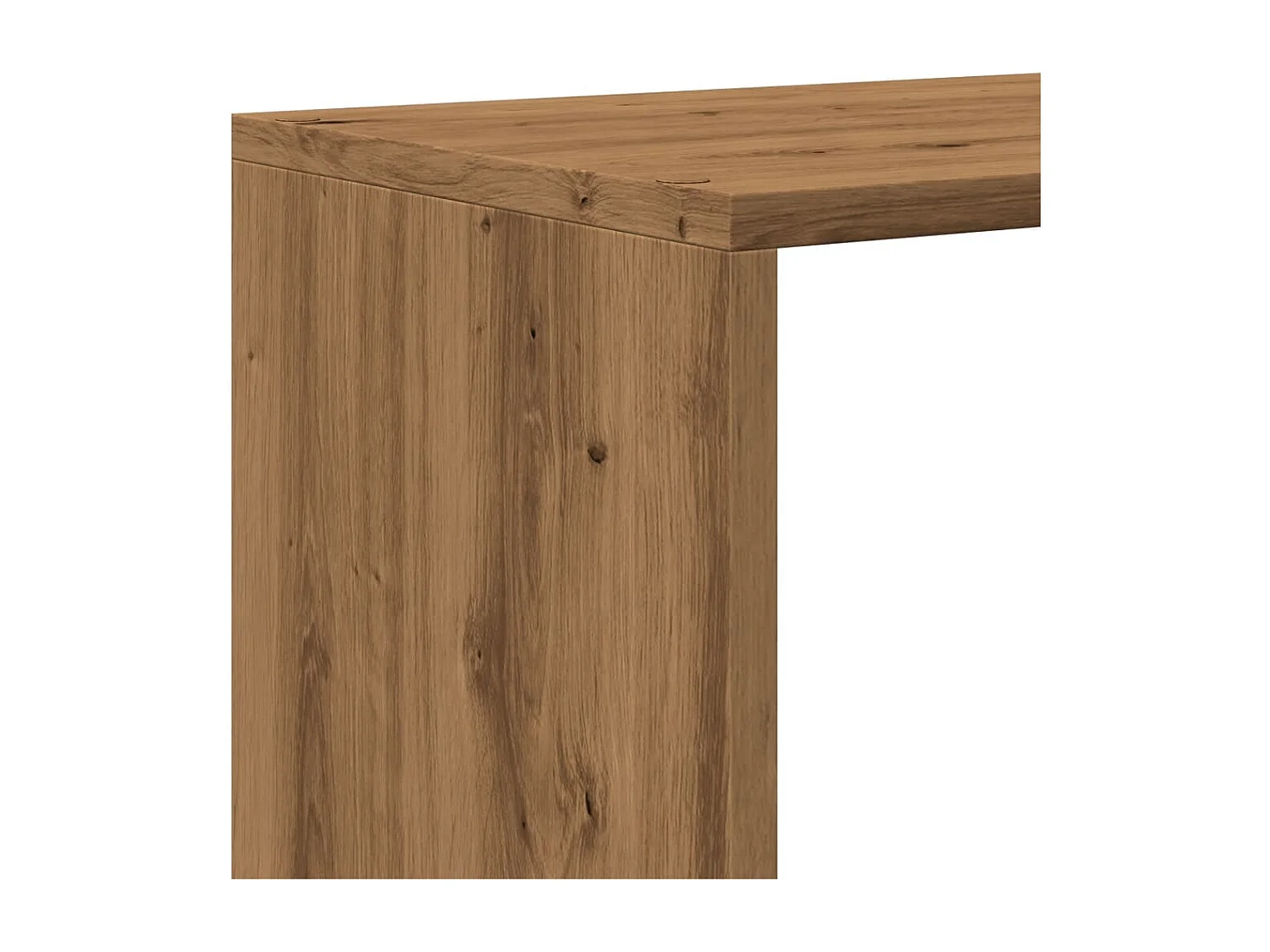 Librería divisor 3 niveles madera roble artisan 99x29x99 cm