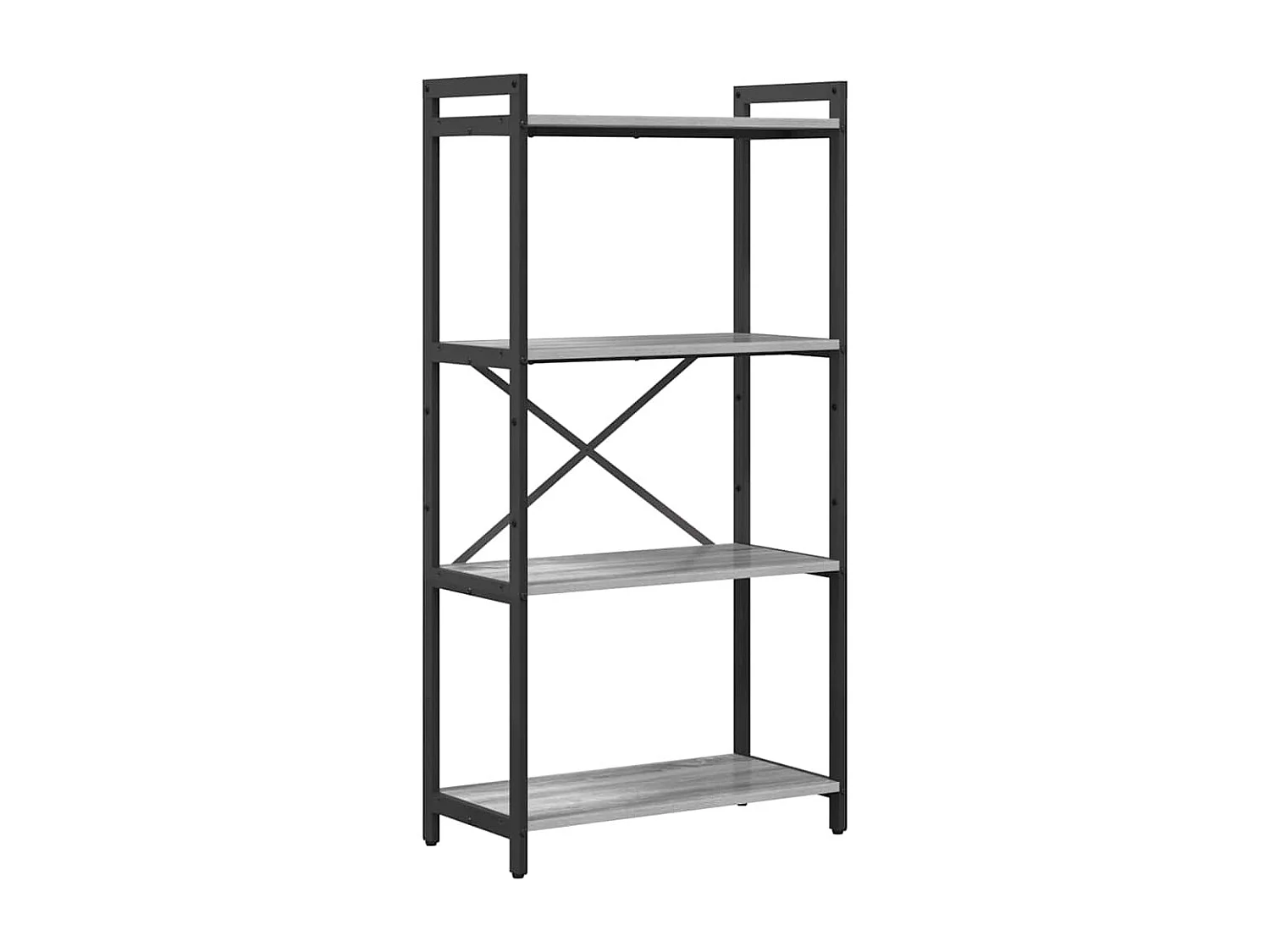 Bibliothèque Sonoma gris 60 x 30 x 118 cm Bois d'ingénierie