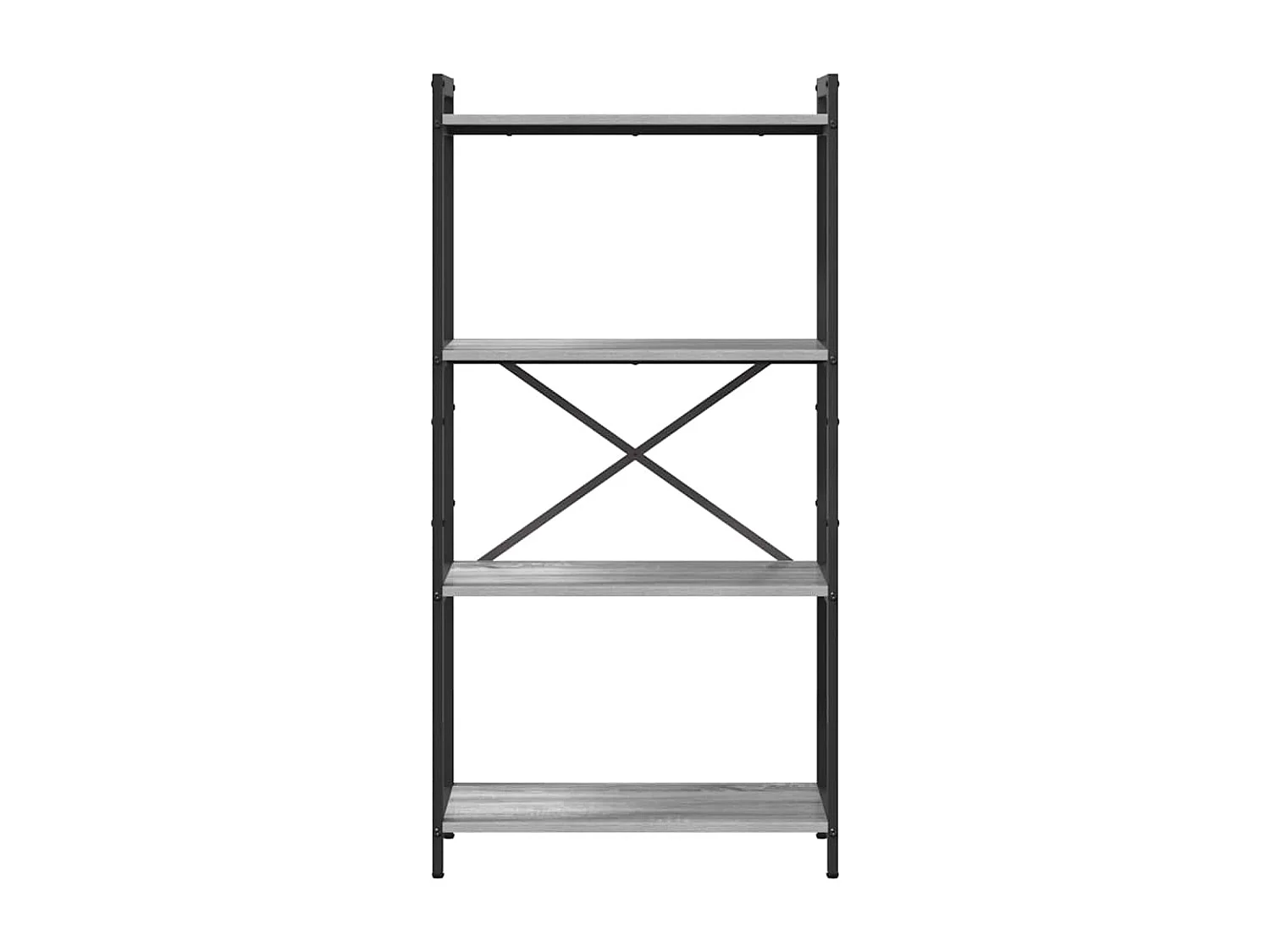 Bibliothèque Sonoma gris 60 x 30 x 118 cm Bois d'ingénierie