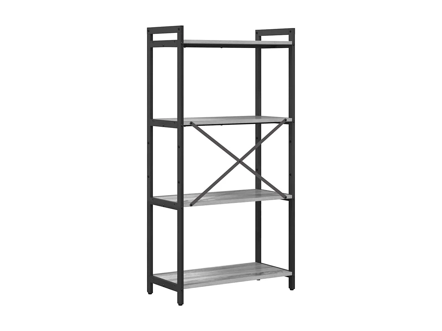 Bibliothèque Sonoma gris 60 x 30 x 118 cm Bois d'ingénierie