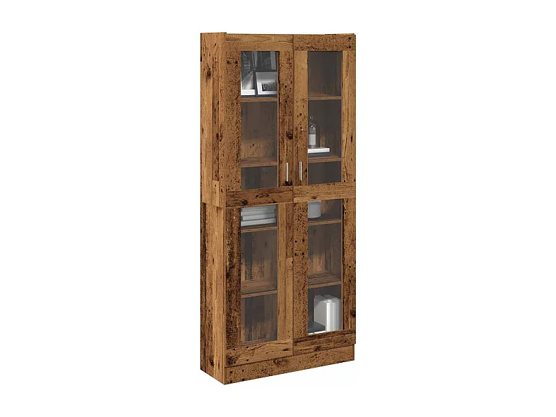 Aparador madera ingeniería madera envejecida 82,5x30,5x185 cm