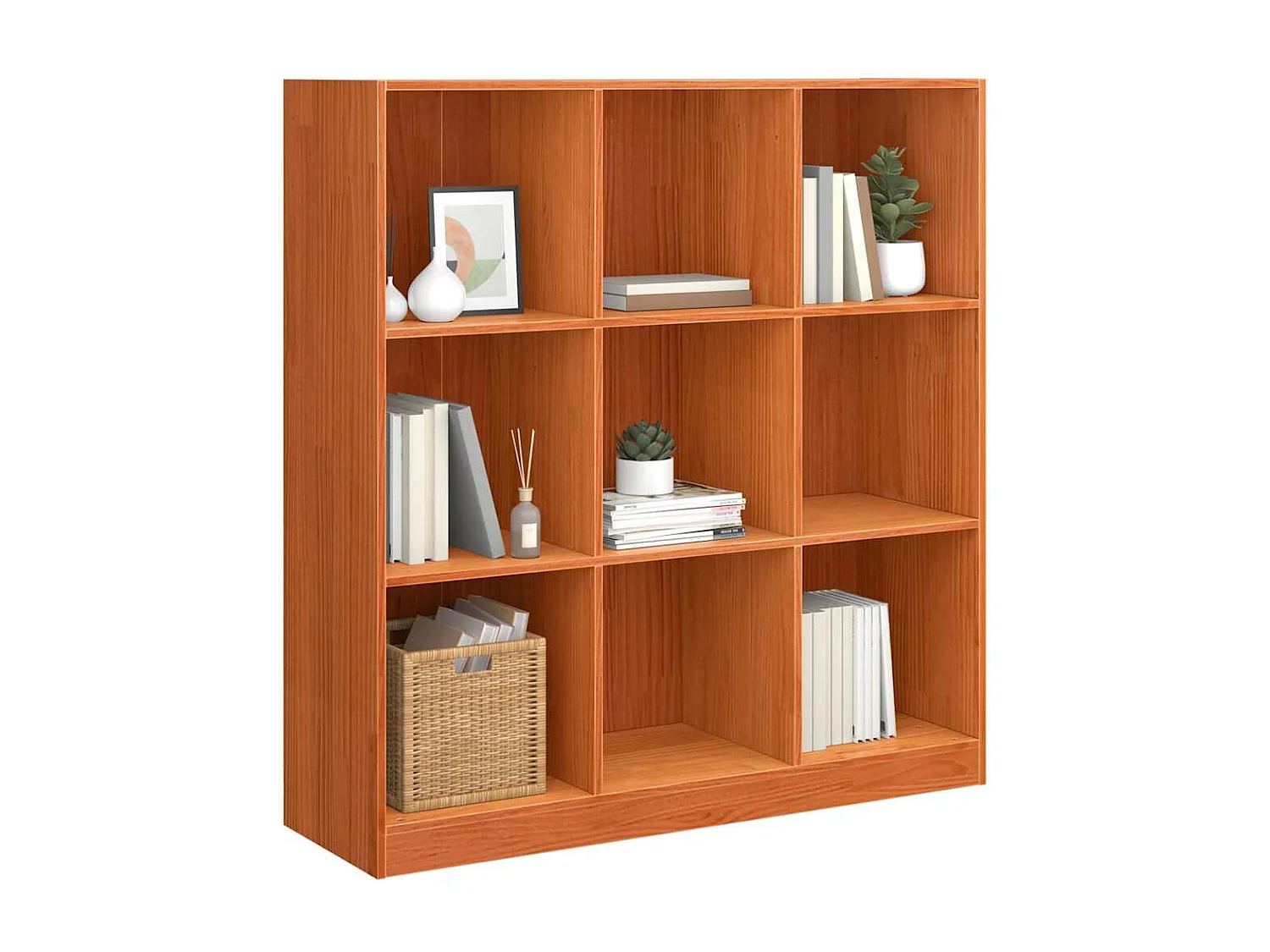 Bibliothèque / Diviseur de Pièce Marron cire