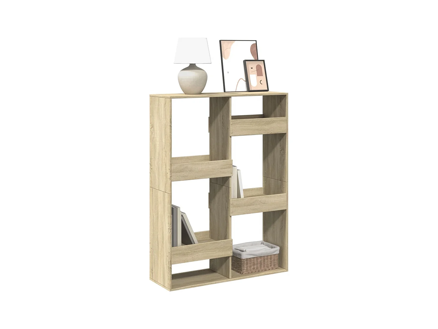 Bibliothèque chêne sonoma 100x33x135 cm bois d'ingénierie