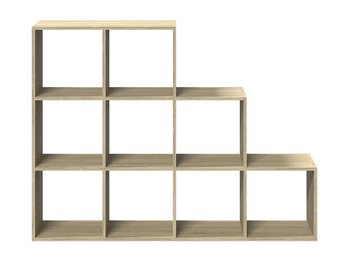 Librería divisora 3 niveles madera Sonoma 137,5x29x103,5 cm