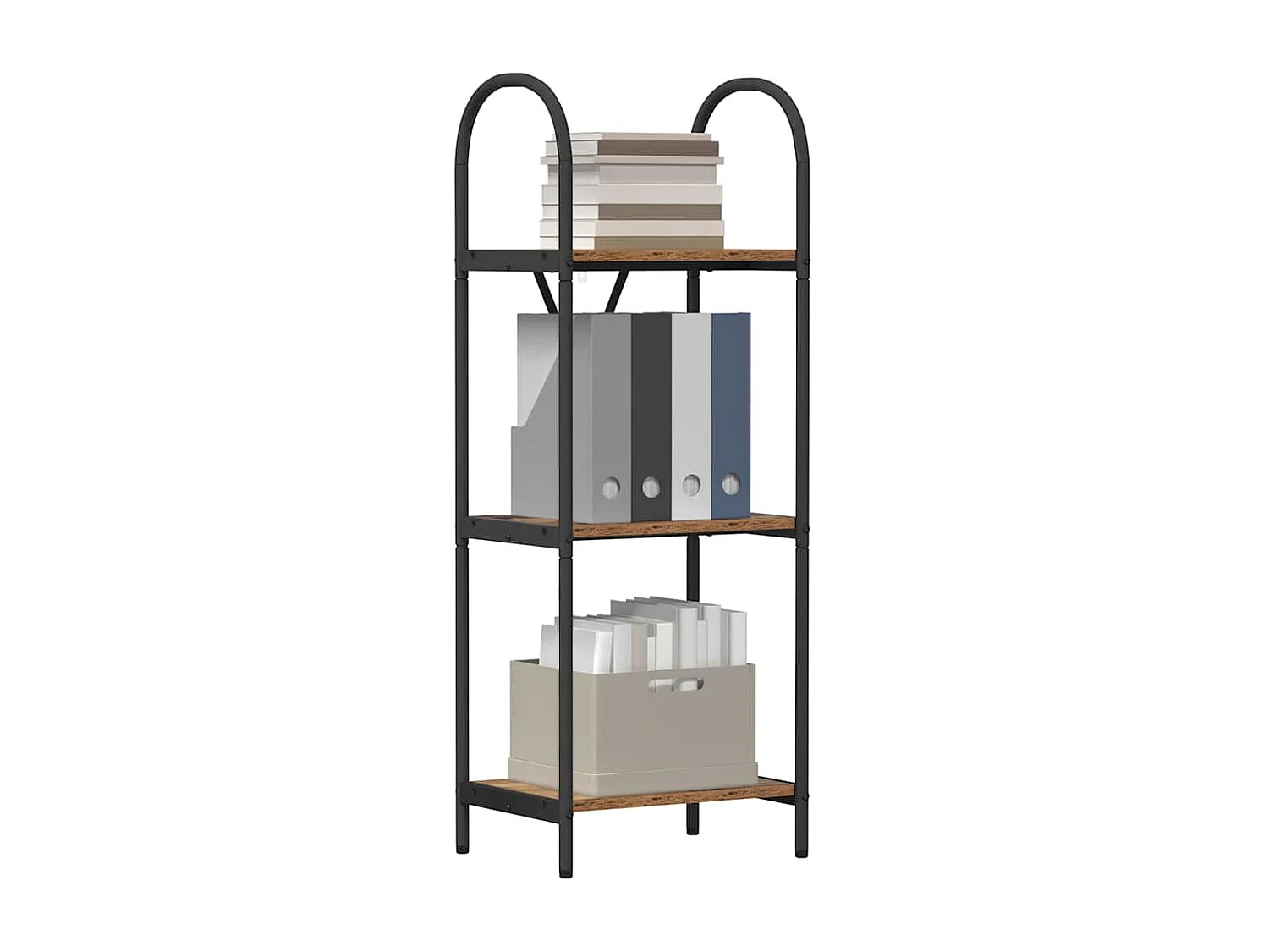 Bibliothèque Bois ancien 40 x 30 x 109 cm Bois d'ingénierie