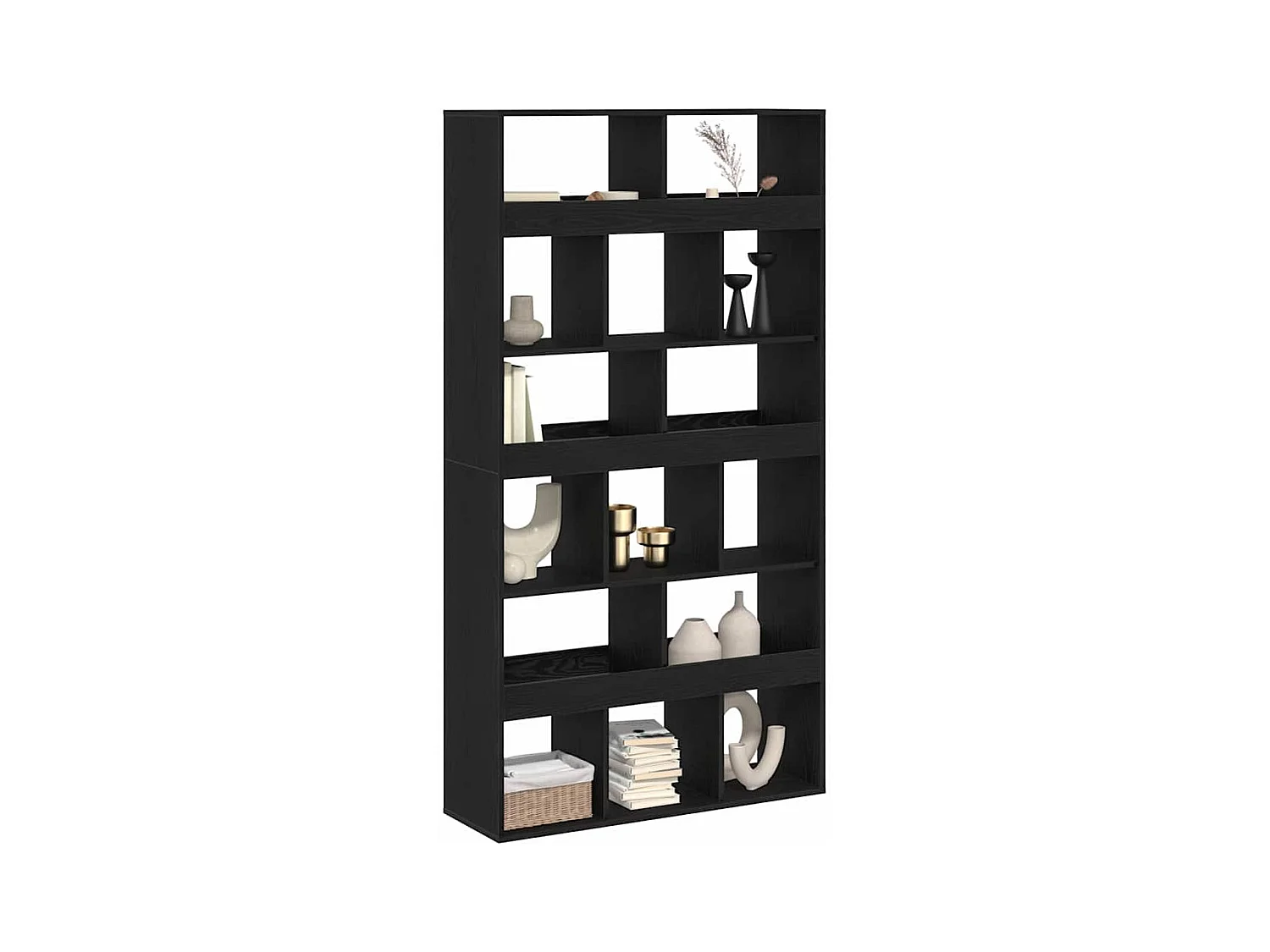 Estante de libros 2 piezas Roble negro 100 x 33 x 187.5 cm