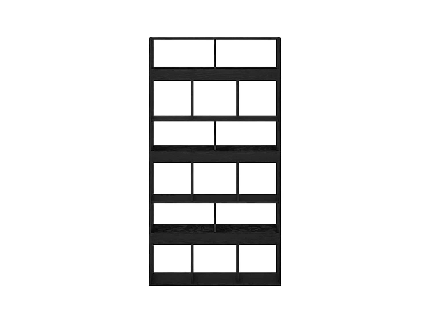 Estante de libros 2 piezas Roble negro 100 x 33 x 187.5 cm