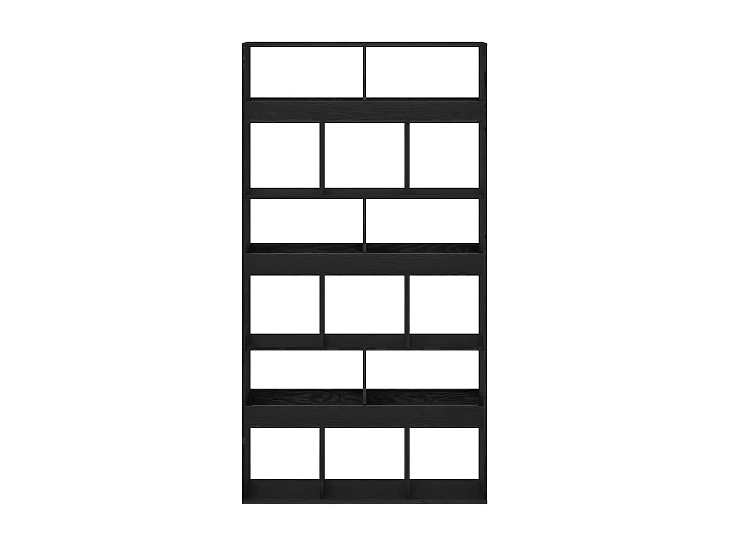 Bibliothèque 2 pièces Chêne noir 100 x 33 x 187,5 cm Bois d'ingénierie