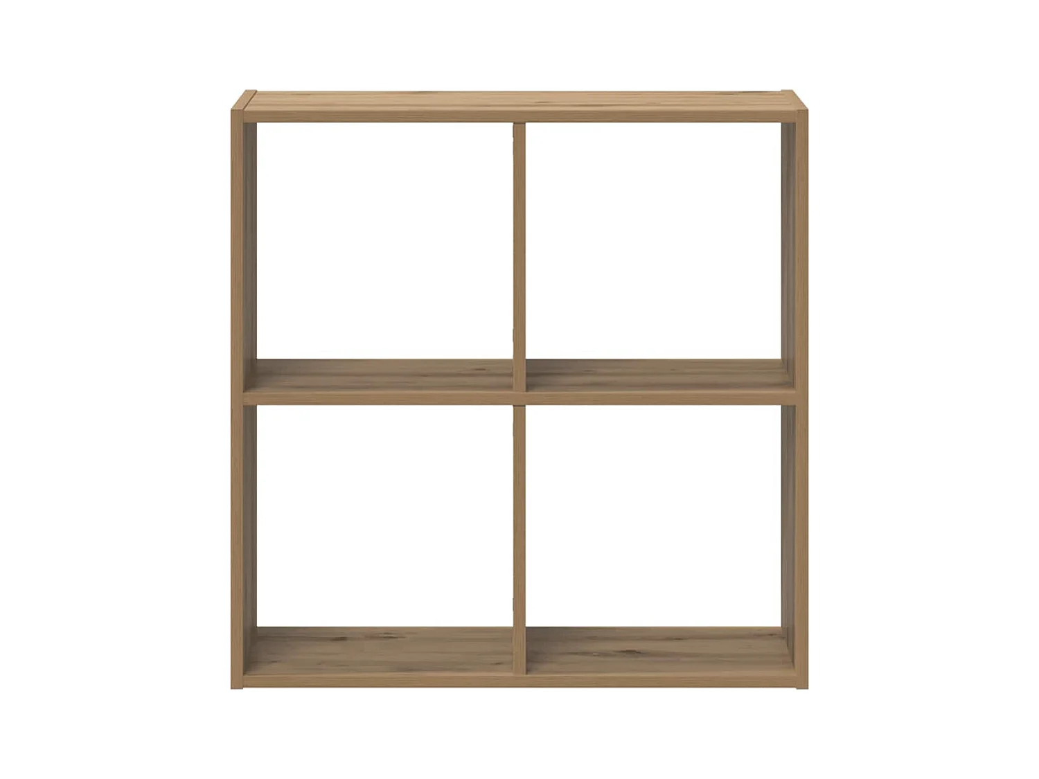 Bibliothèque chêne artisanal 68,5x32x68,5 cm bois d'ingénierie