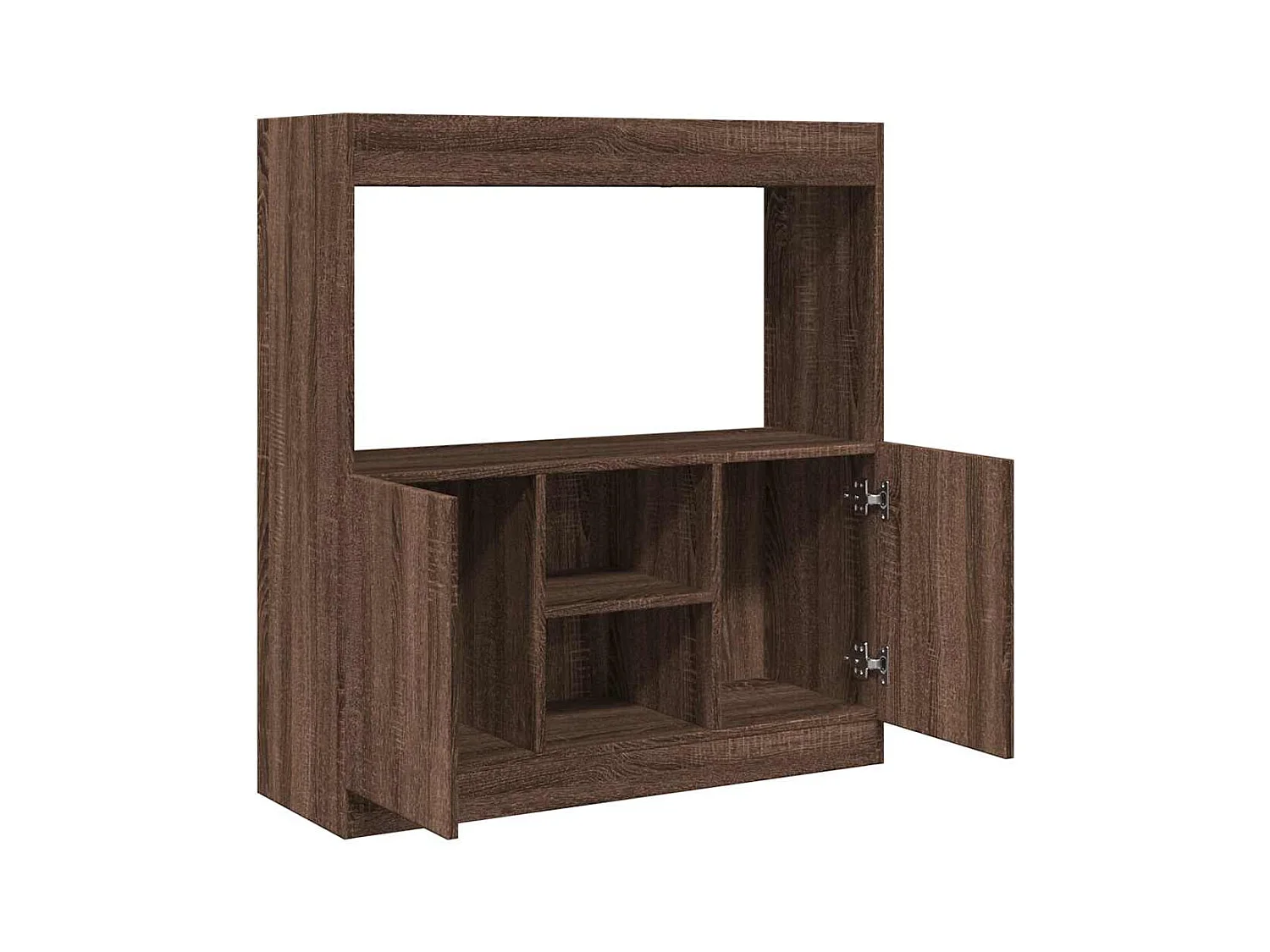 Bibliothèque chêne marron 92x33x100 cm bois d'ingénierie