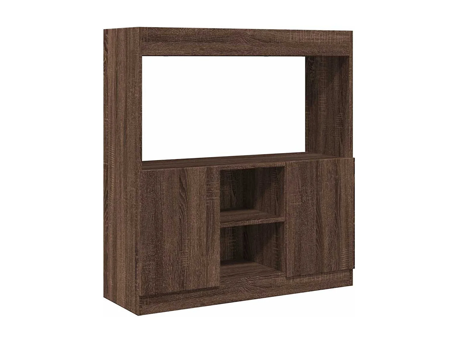 Bibliothèque chêne marron 92x33x100 cm bois d'ingénierie