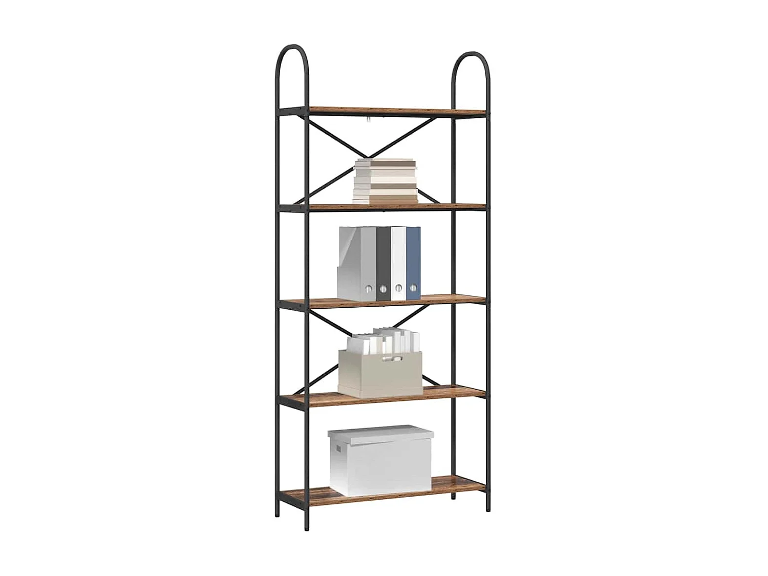 Bibliothèque Bois ancien 80 x 30 x 183 cm Bois d'ingénierie