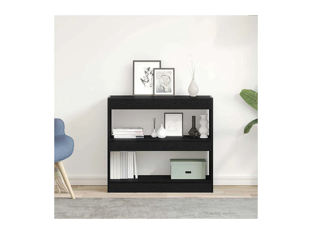 Bibliothèque Chêne noir 80 x 30 x 72 cm Bois d'ingénierie