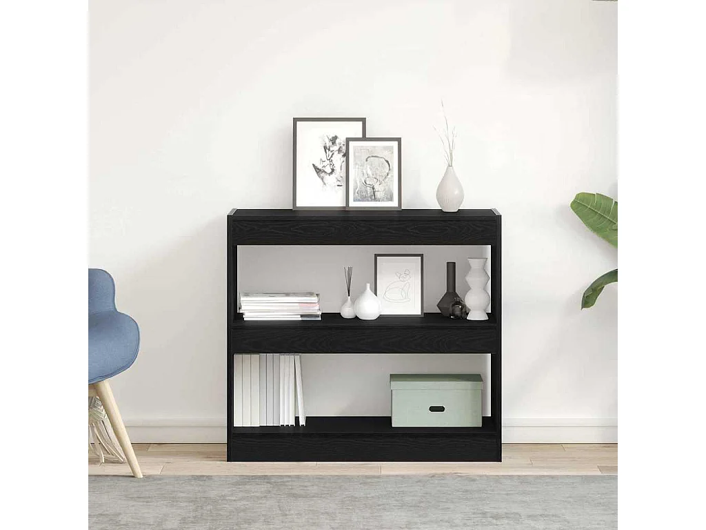 Bibliothèque Chêne noir 80 x 30 x 72 cm Bois d'ingénierie