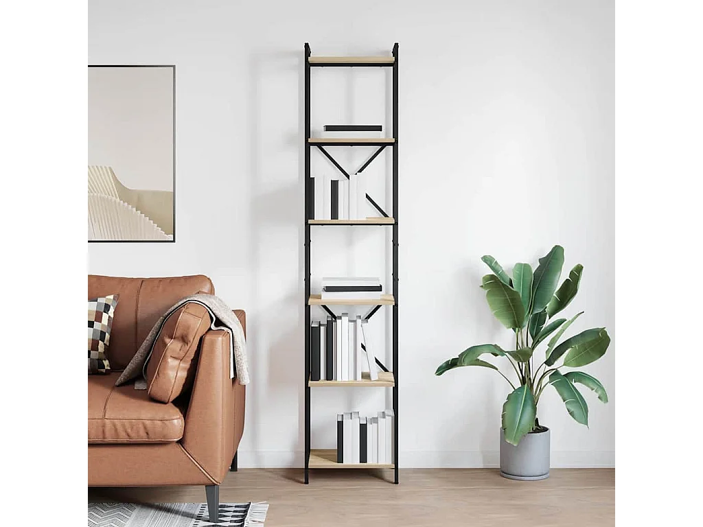 Bibliothèque Chêne sonoma 40 x 30 x 188 cm Bois d'ingénierie