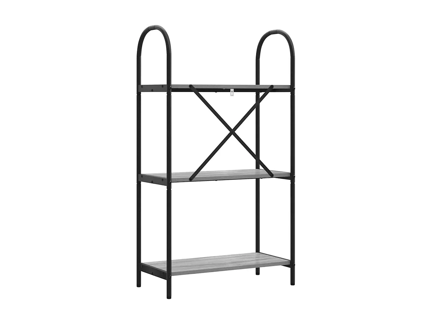 Bibliothèque Sonoma gris 60 x 30 x 109 cm Bois d'ingénierie