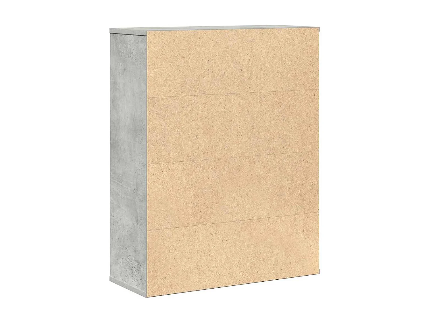 Bibliothèque gris béton 60x24x76,5 cm bois d'ingénierie