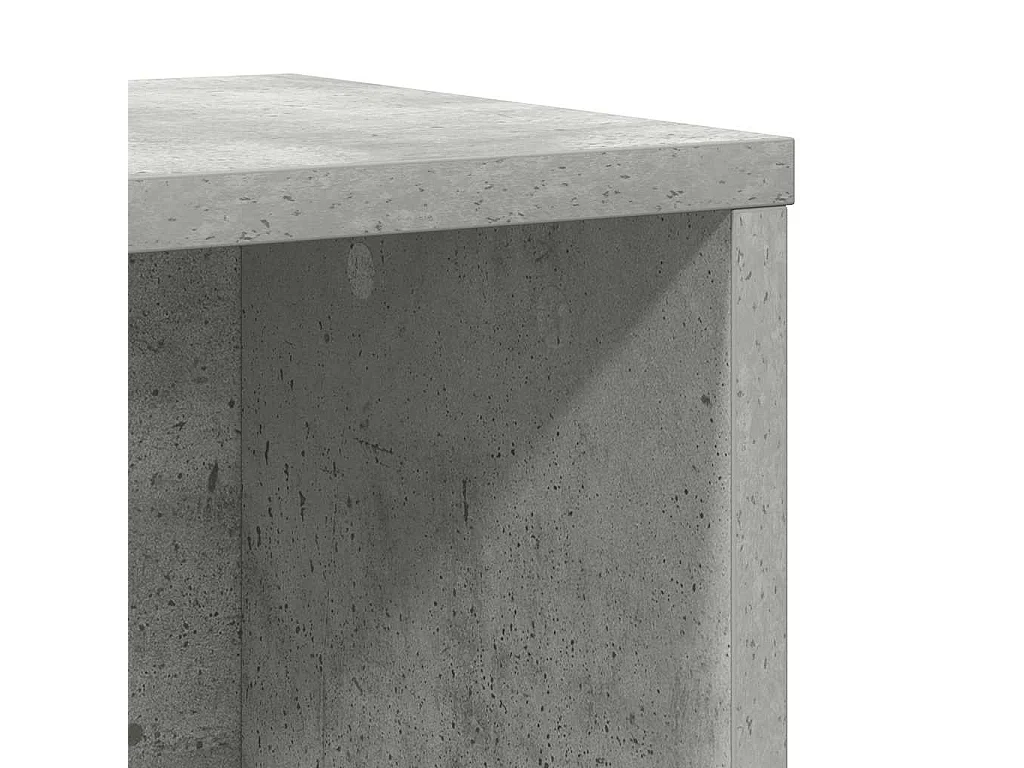 Bibliothèque gris béton 60x24x76,5 cm bois d'ingénierie