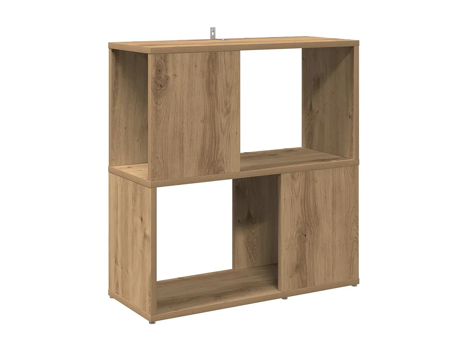 Bibliothèque chêne artisanal 60x24x63 cm bois d'ingénierie