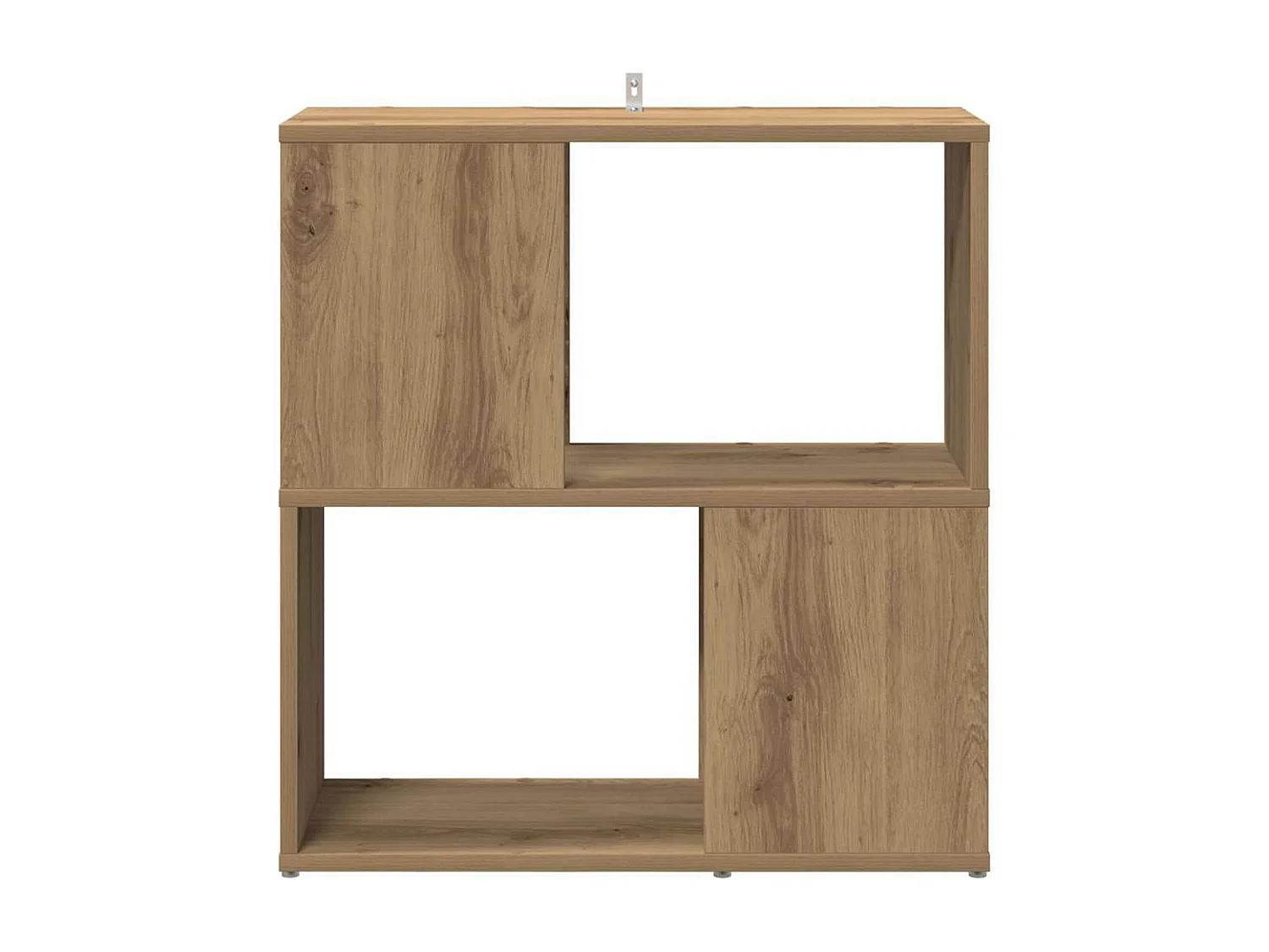 Bibliothèque chêne artisanal 60x24x63 cm bois d'ingénierie