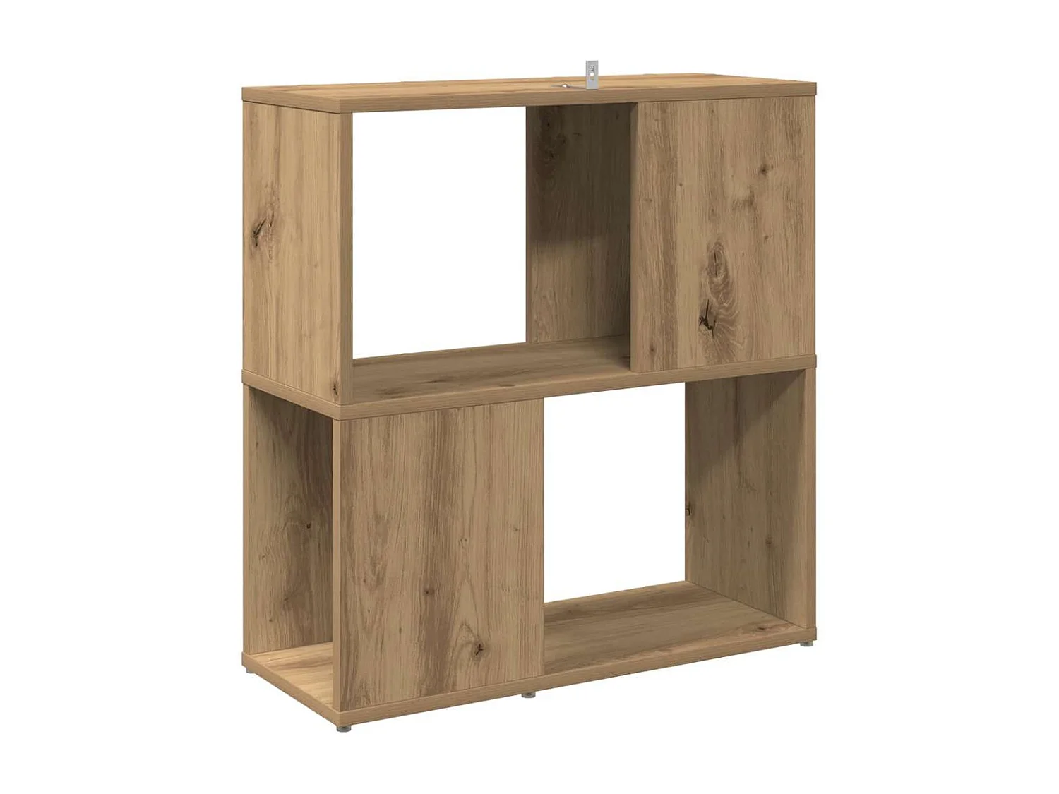 Bibliothèque chêne artisanal 60x24x63 cm bois d'ingénierie