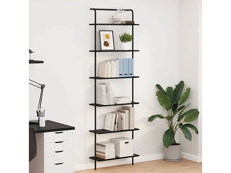 Bibliothèque Chêne noir 60 x 24 x 203 cm Bois d'ingénierie