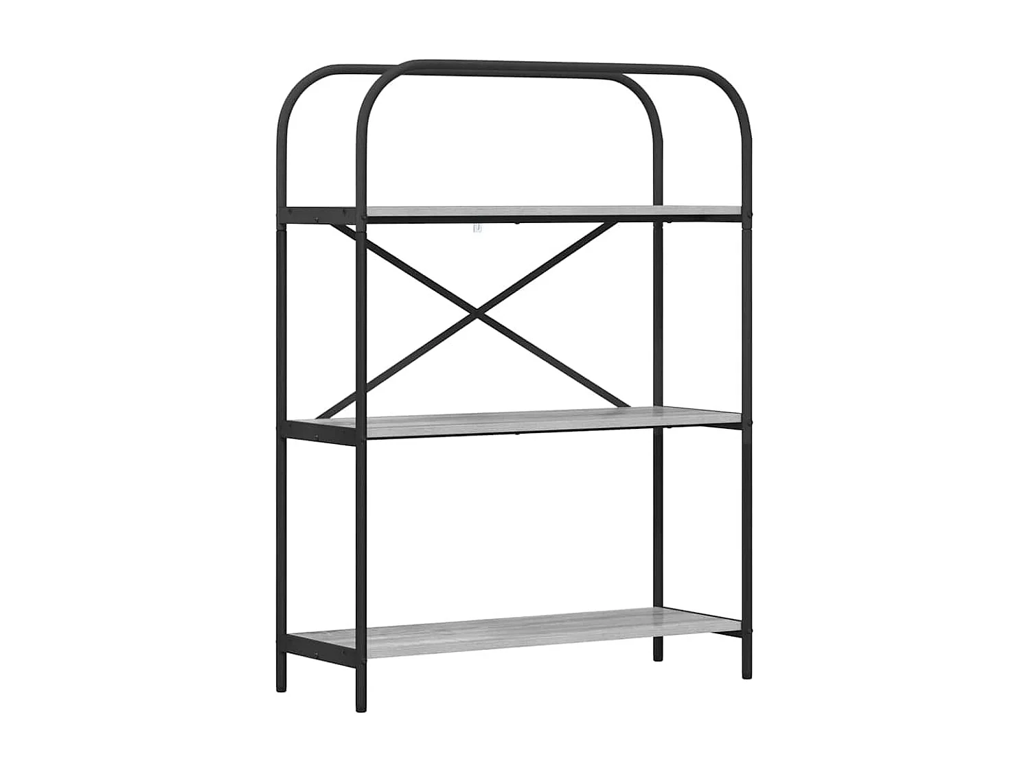 Bibliothèque Sonoma gris 80 x 30 x 109 cm Bois d'ingénierie