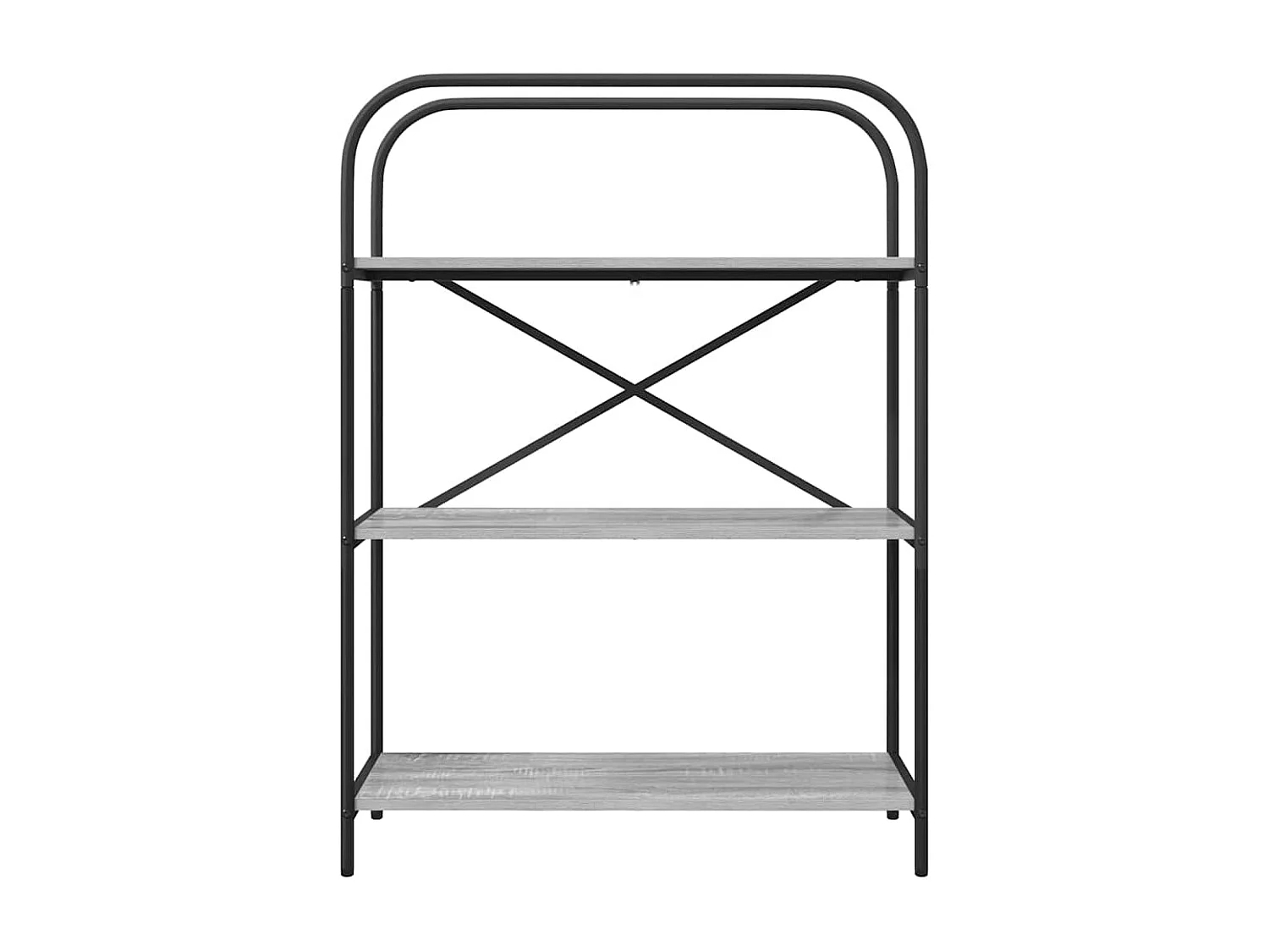 Bibliothèque Sonoma gris 80 x 30 x 109 cm Bois d'ingénierie