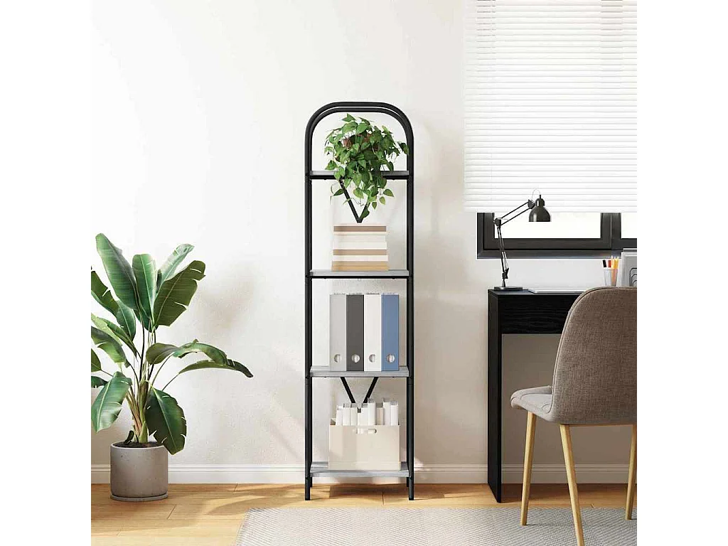 Bibliothèque Sonoma gris 40 x 30 x 146 cm Bois d'ingénierie