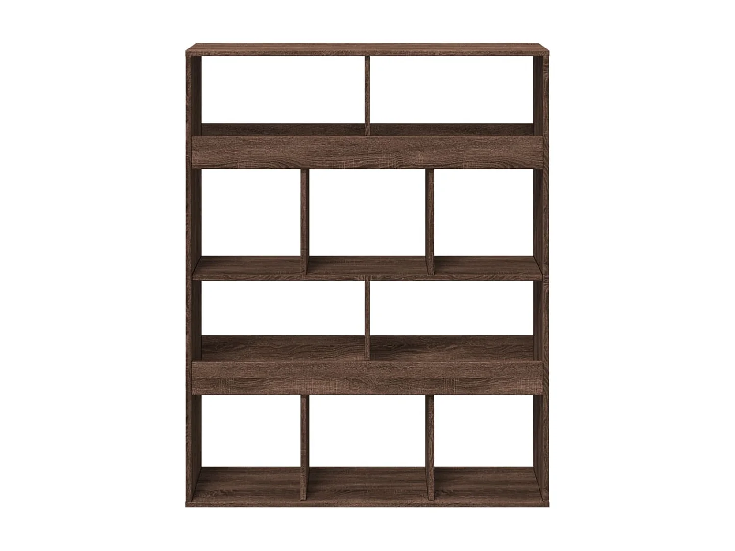 Bibliothèque chêne marron 100x33x125,5 cm bois d'ingénierie