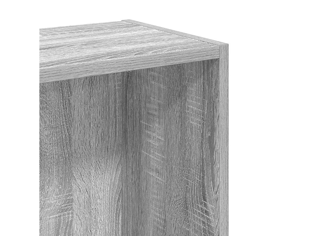 Estante 80x24x76 cm derivados de madeira cinzento sonoma