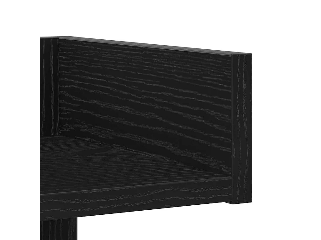 Bibliothèque Chêne noir 86 x 25.5 x 140 cm Bois d'ingénierie