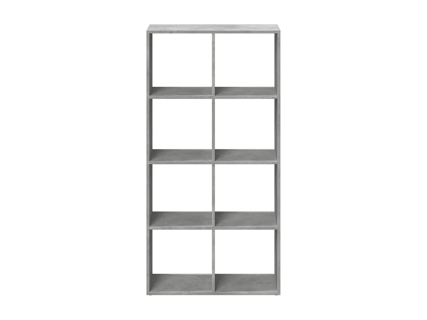 Bibliothèque séparatrice de pièce gris béton 69,5x29x137,5 cm