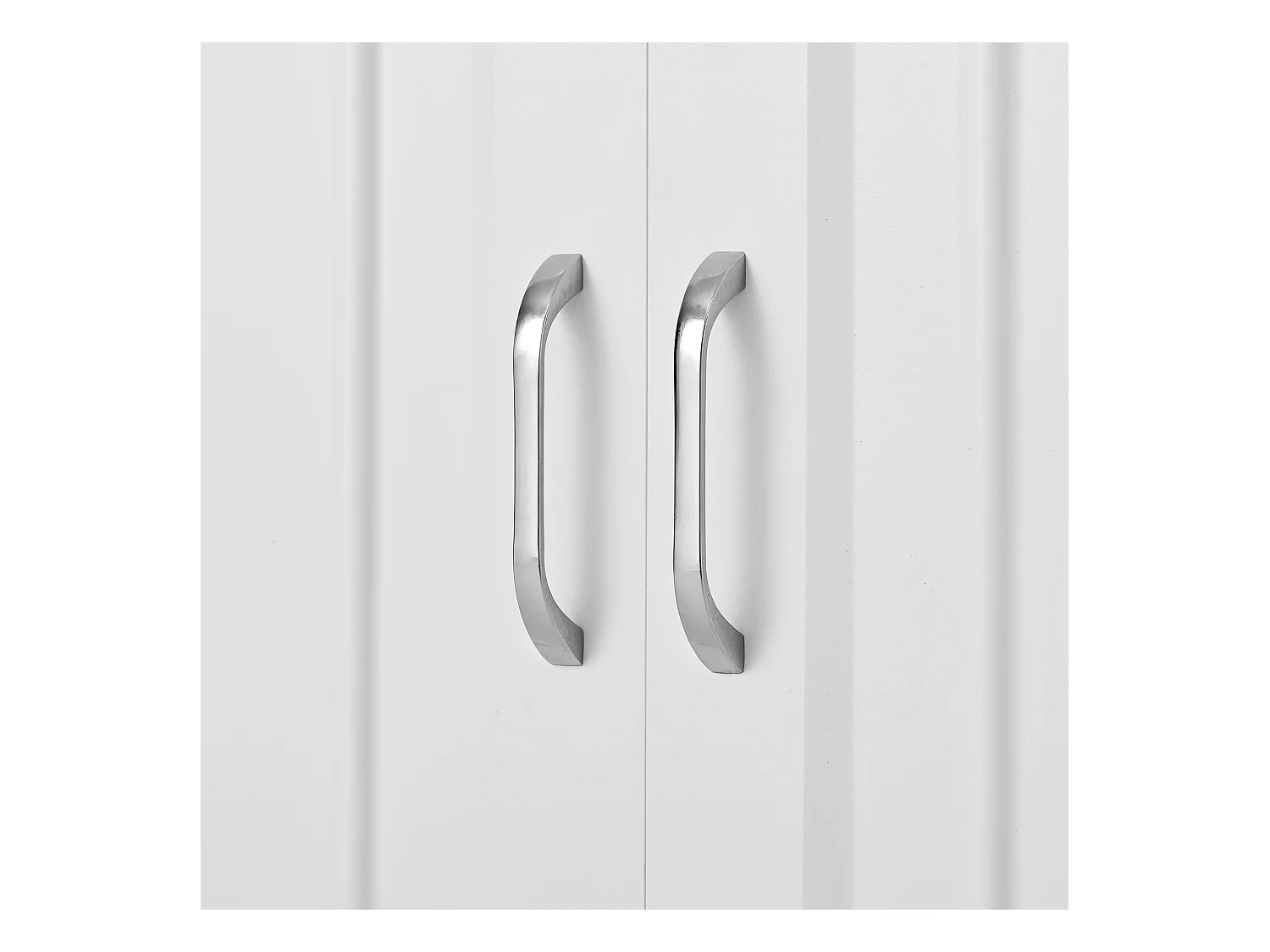 Buffet 120x35x80,5cm - 4 portes et 2 tiroirs - Étagères réglables - Panneaux de particules - Blanc