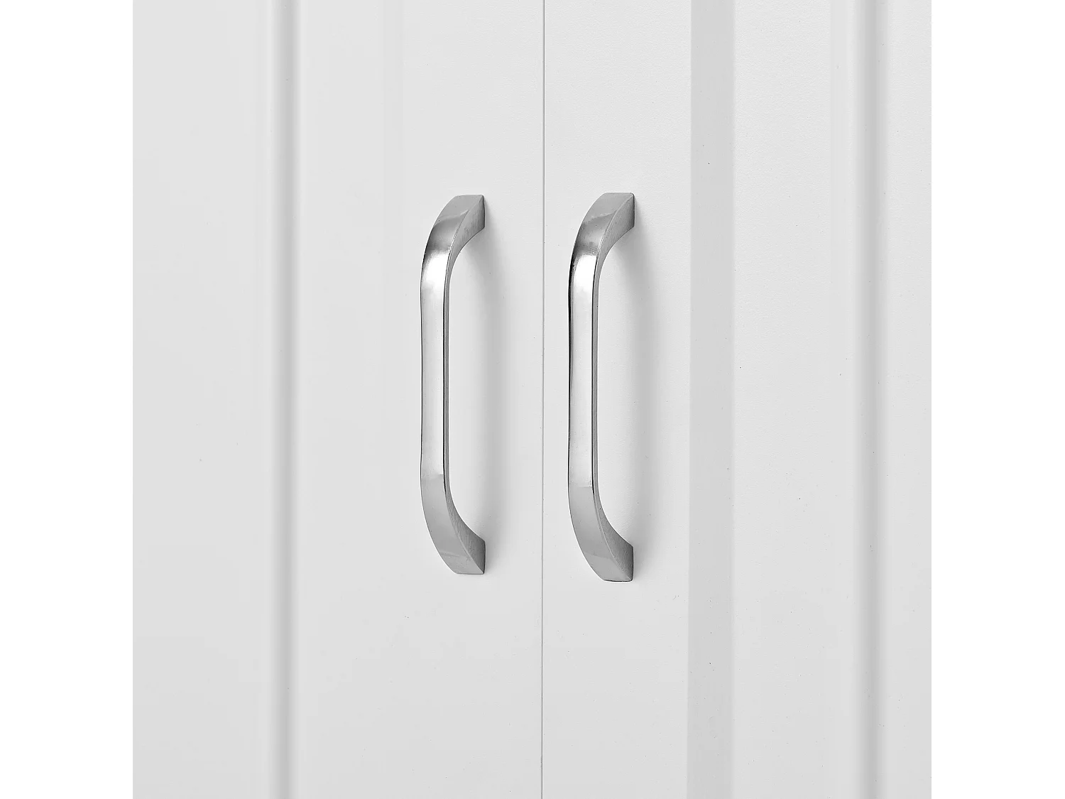 Buffet 120x35x80,5cm - 4 portes et 2 tiroirs - Étagères réglables - Panneaux de particules - Blanc