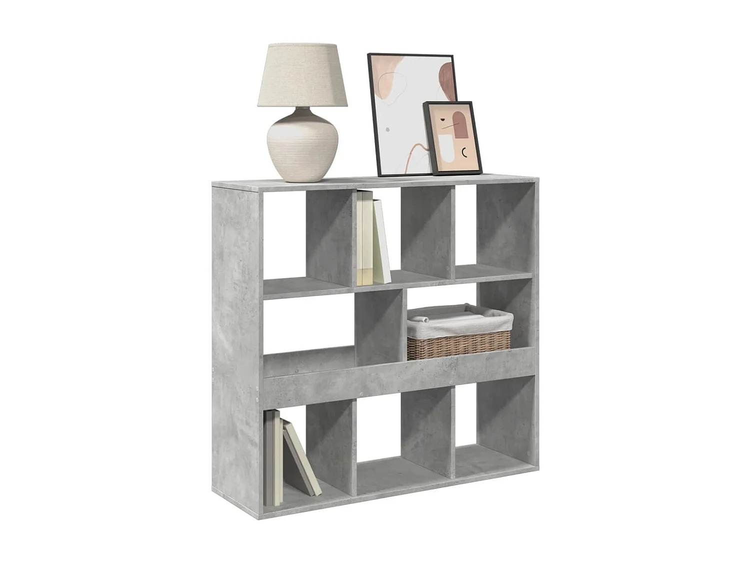 Separador de ambientes madera gris hormigón 100x33x94,5 cm