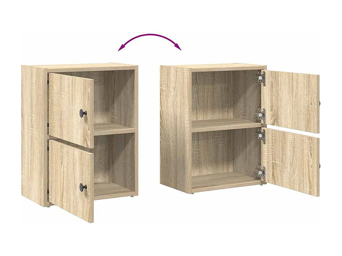 Bibliothèque chêne sonoma 40x24x52 cm bois d'ingénierie